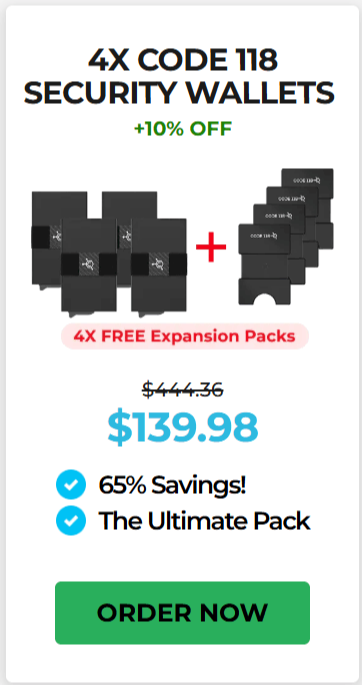 Code 118 Wallet offer price 